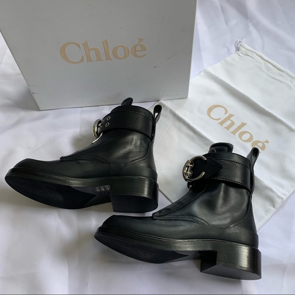 CHLOE Roy Zip Front Combat Boot NEW - Picture 12 of 14